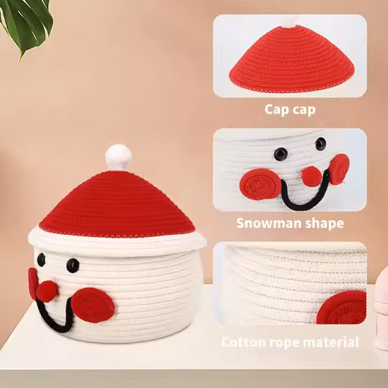 Grands paniers de rangement multifonctionnels en coton paniers de rangement pour enfants organisateur panier en corde de coton avec poignées